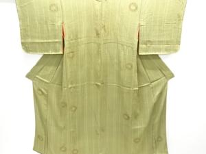 アンティーク　錦紗番傘模様着物